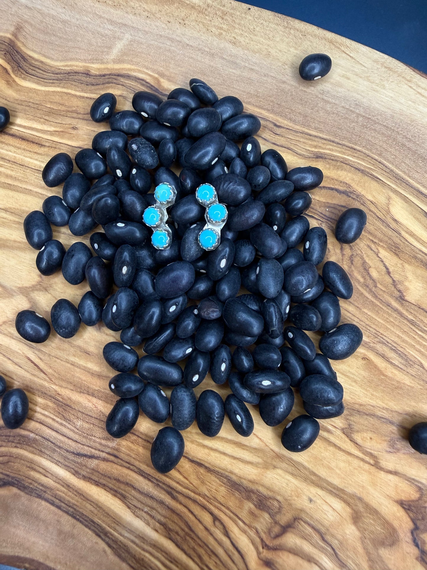 Three Stone Crawler Earring Set