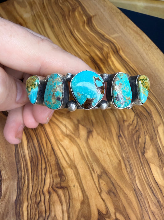 AL Kingman Turquoise Stacker Cuff