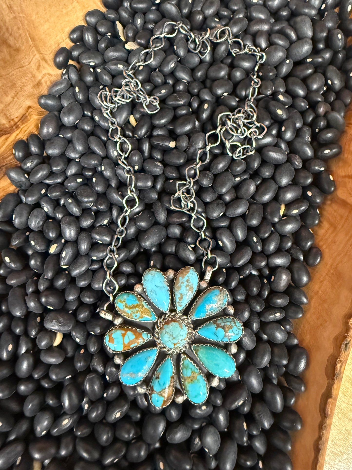 Kingman Floral Concho Necklace