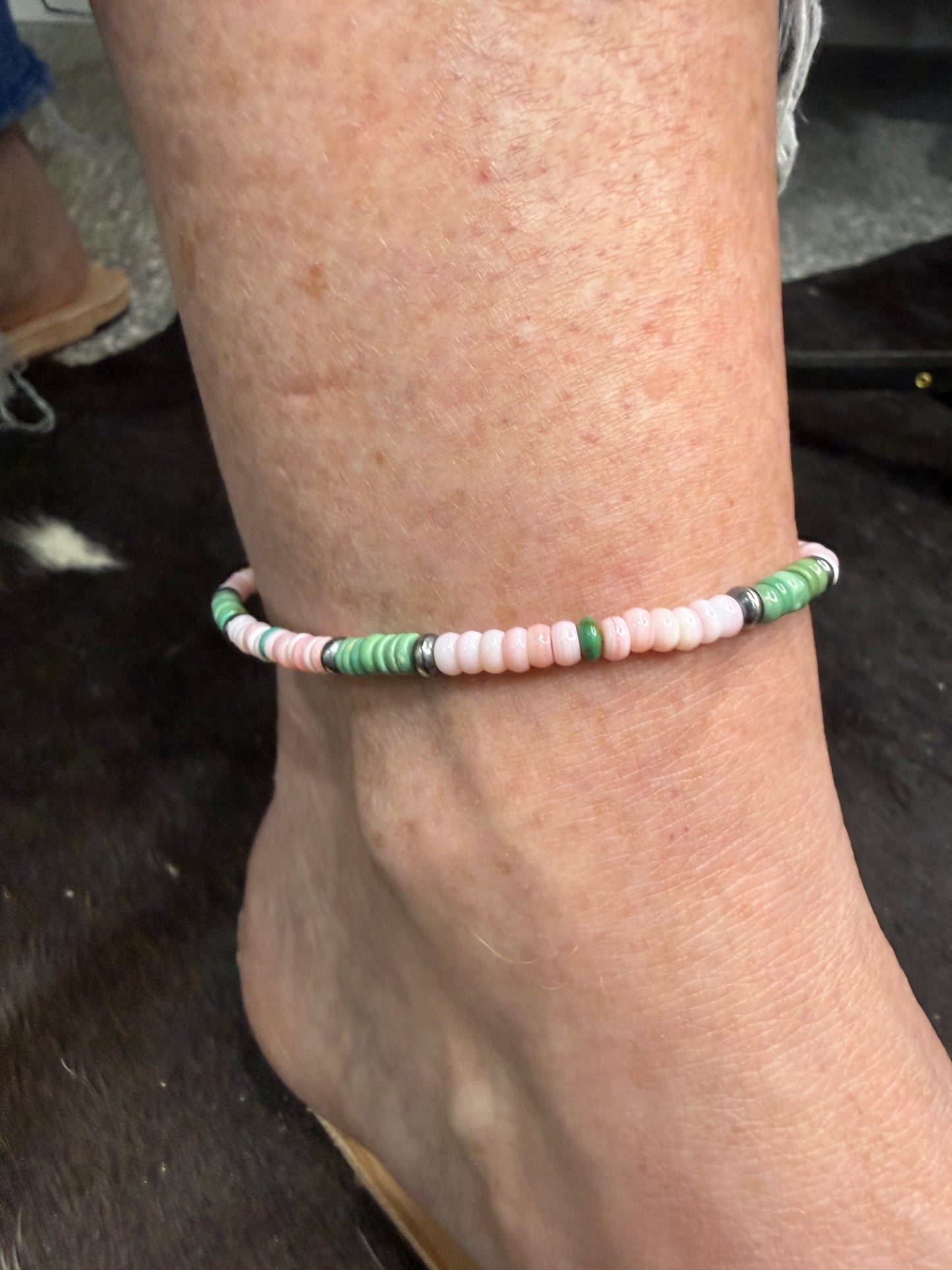 Pink Conch Ankle Bracelets