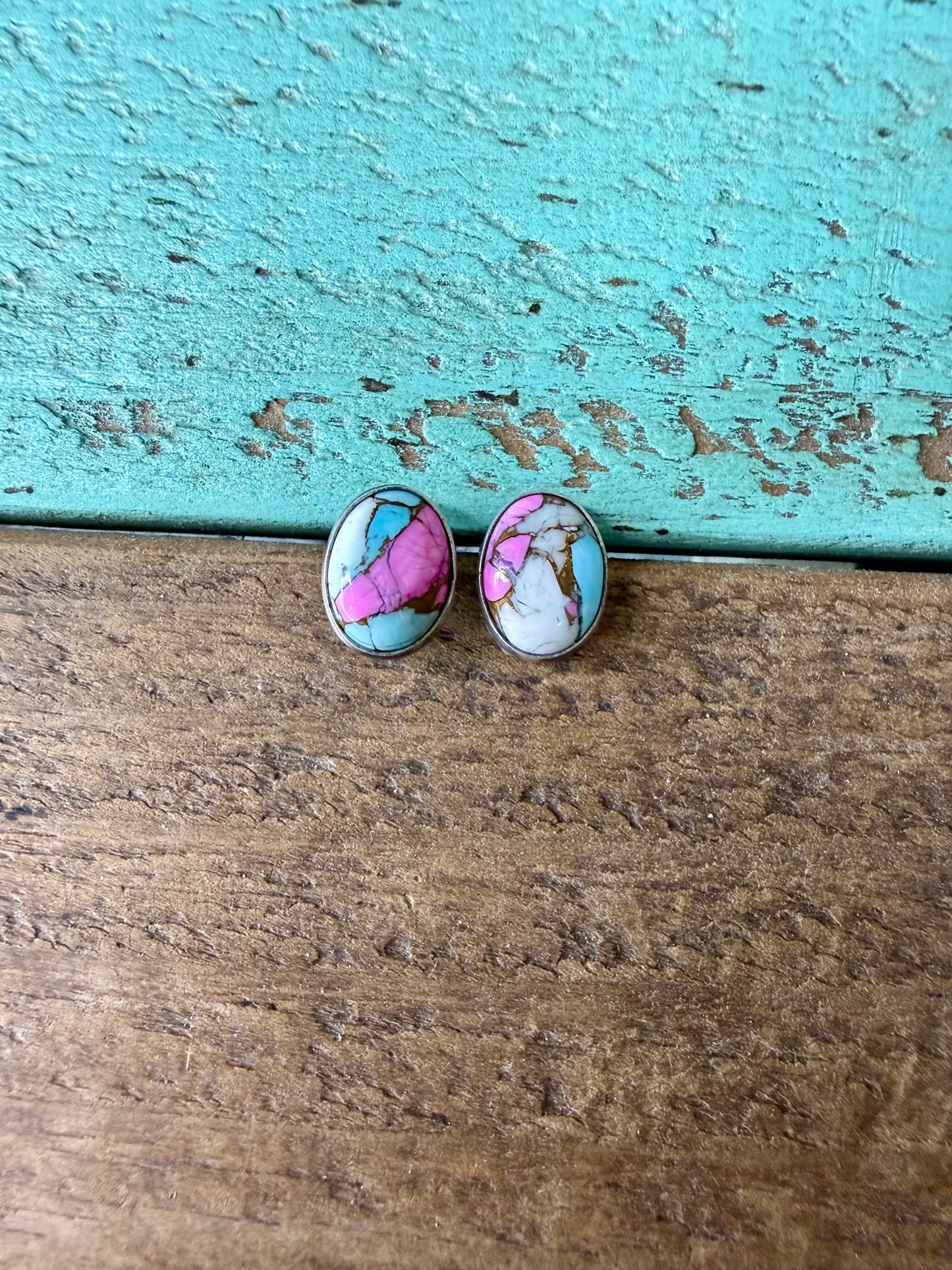 J. Frank Candy Turquoise Studs