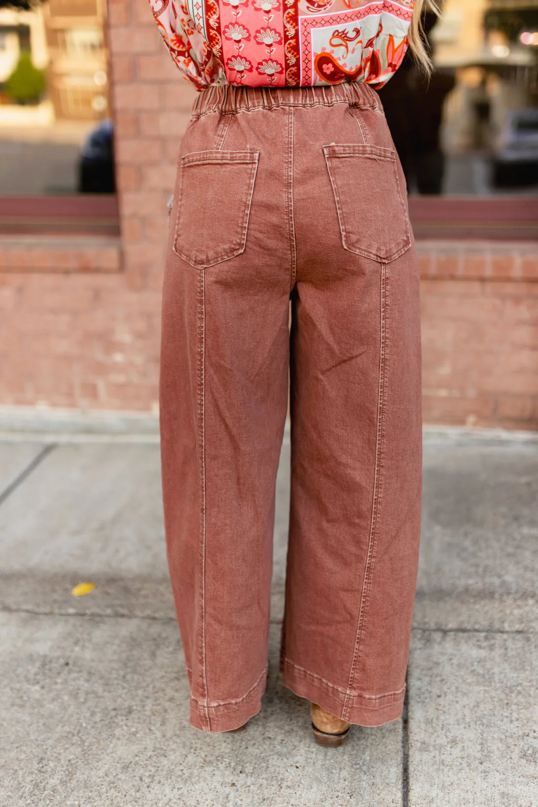 Rust Oversized Jeans