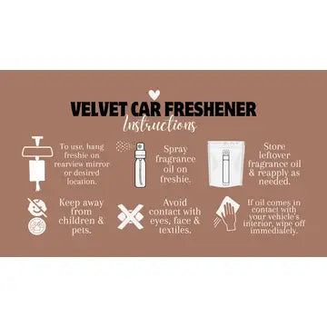 Leather- Felt Car Freshie