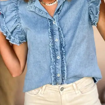Beau Blue Button up