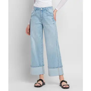 High Rise Wide Leg Jeans