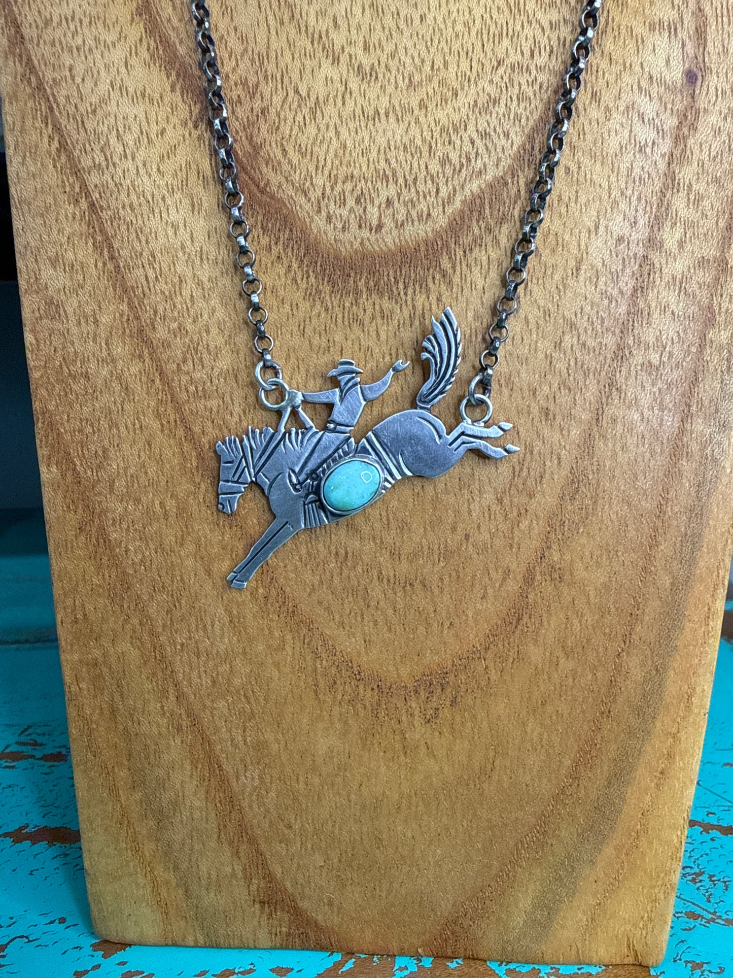 Bucking Turquoise Necklace