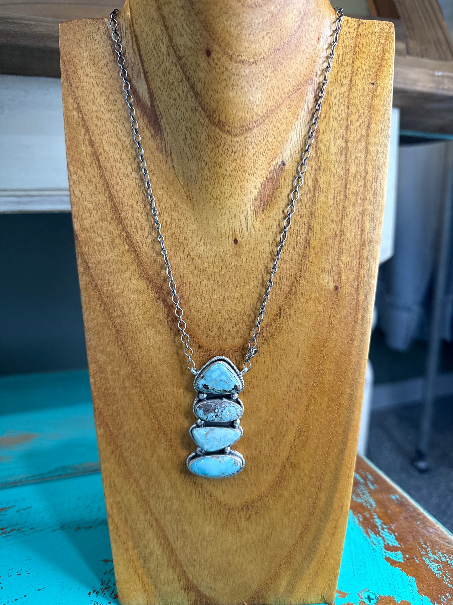 Benally Dry Creek 4 Stone Necklace