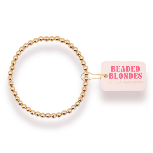 BB 4MM Gold Bracelet