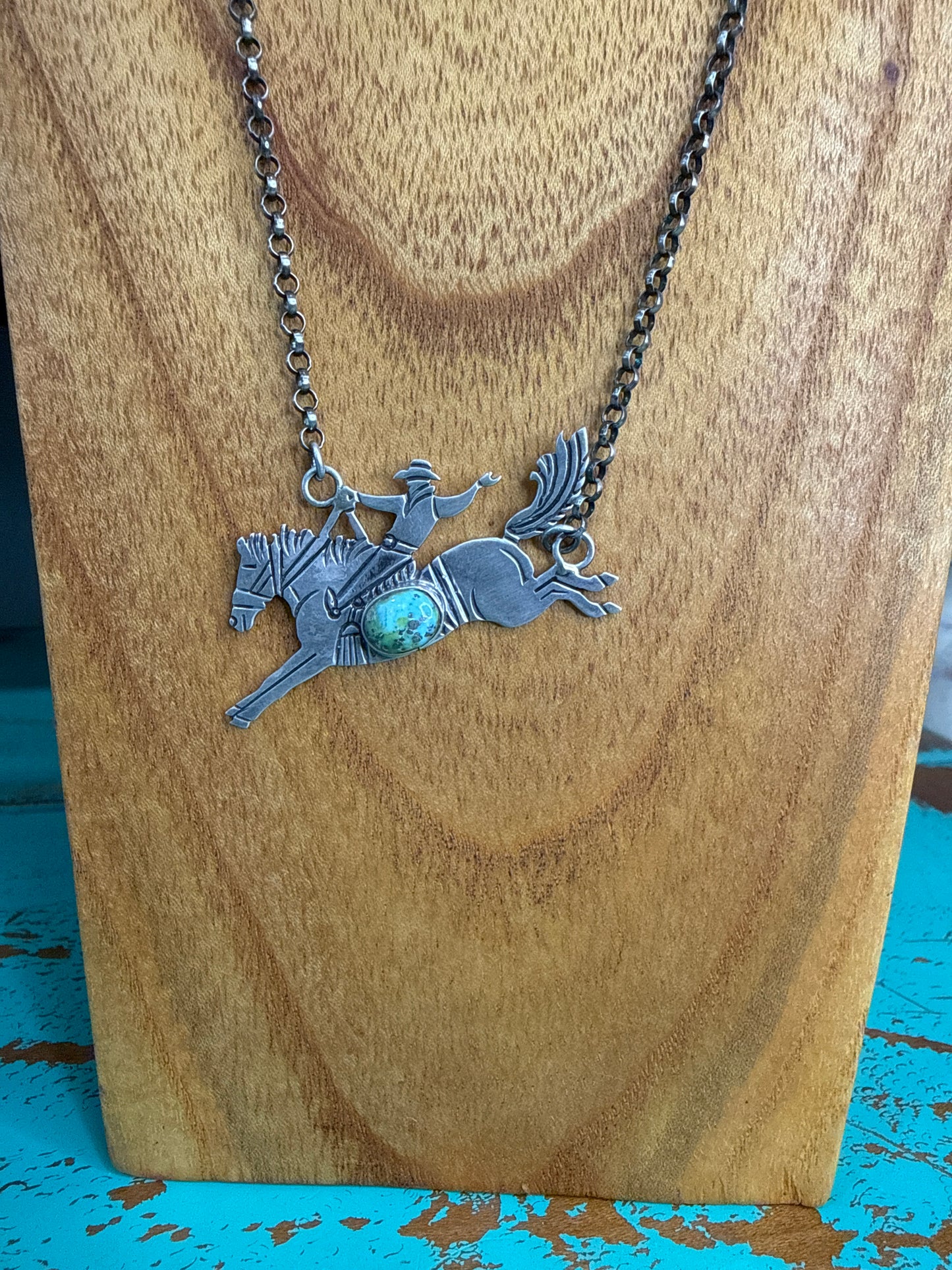 Bucking Turquoise Necklace