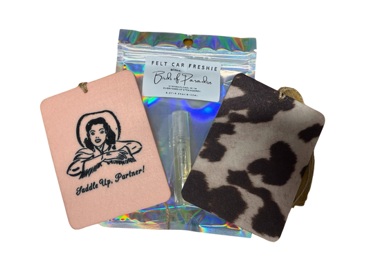 Bird of Paradise- Felt Car Freshie