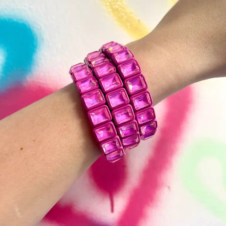 Hot Pink Bowie Bracelet