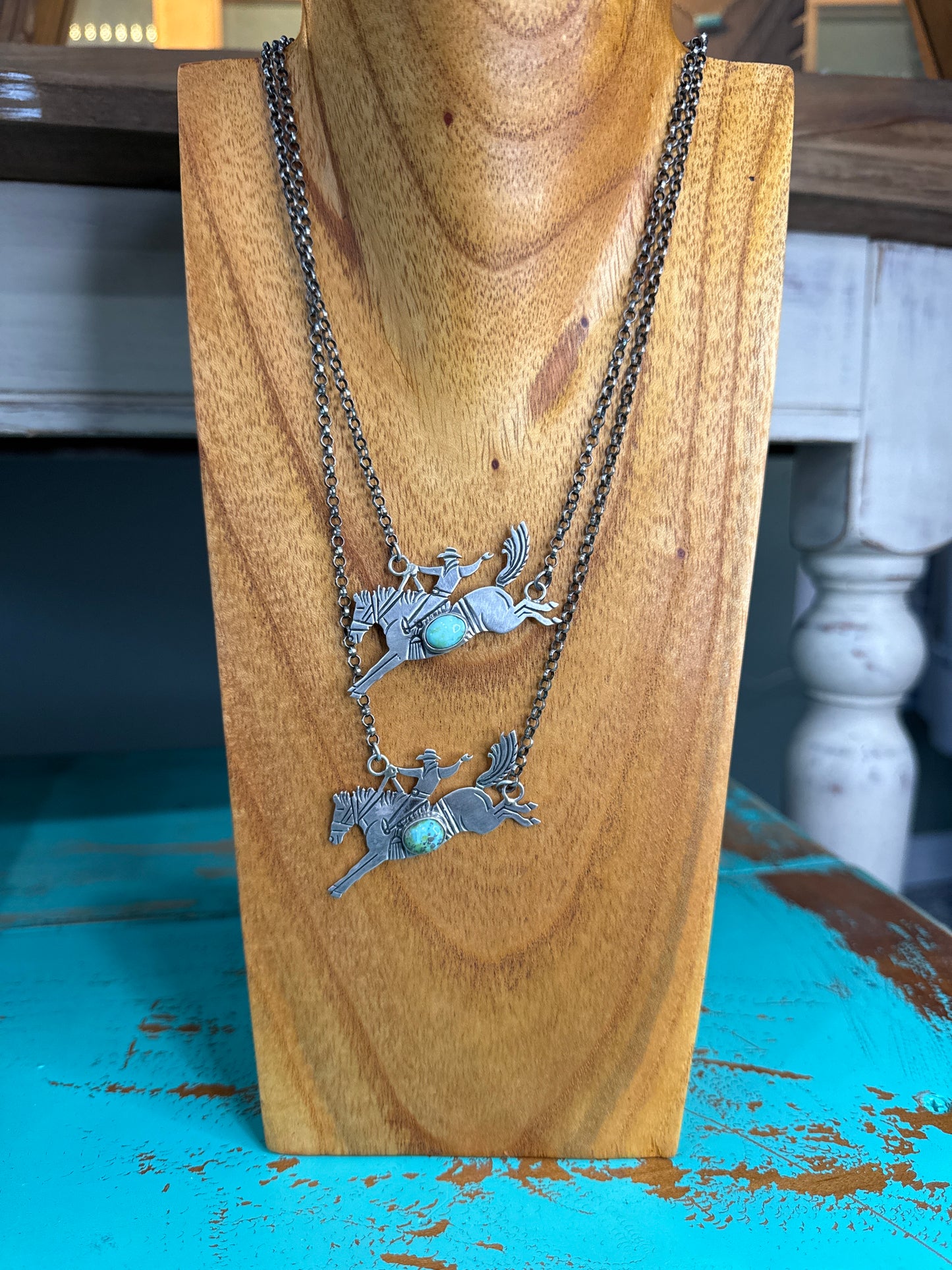 Bucking Turquoise Necklace