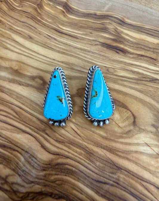 Elouise Turquoise Triangle Earring 2.0