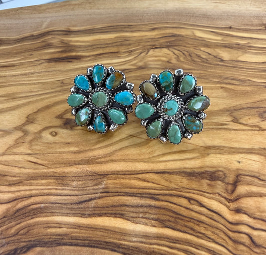 DLW Turquoise Cluster Earring