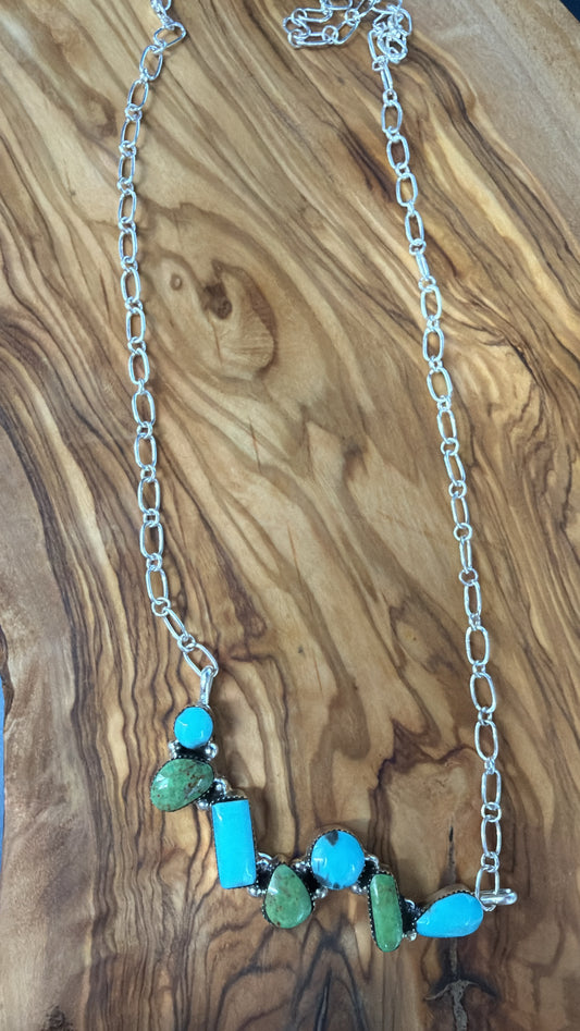 Queen of the Misfits Multistone Turquoise Necklace