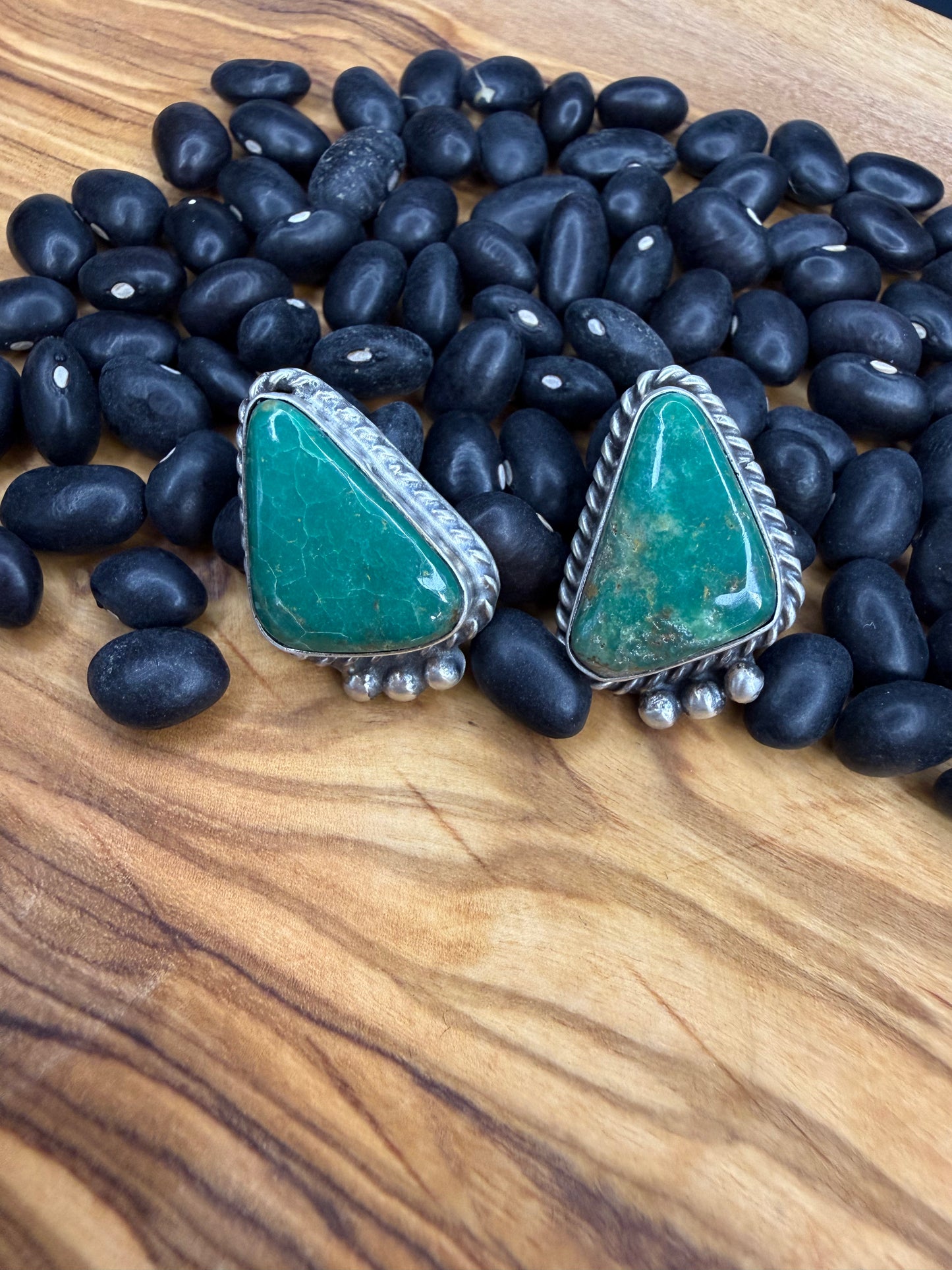 EK Box Turquoise Triangle Earring
