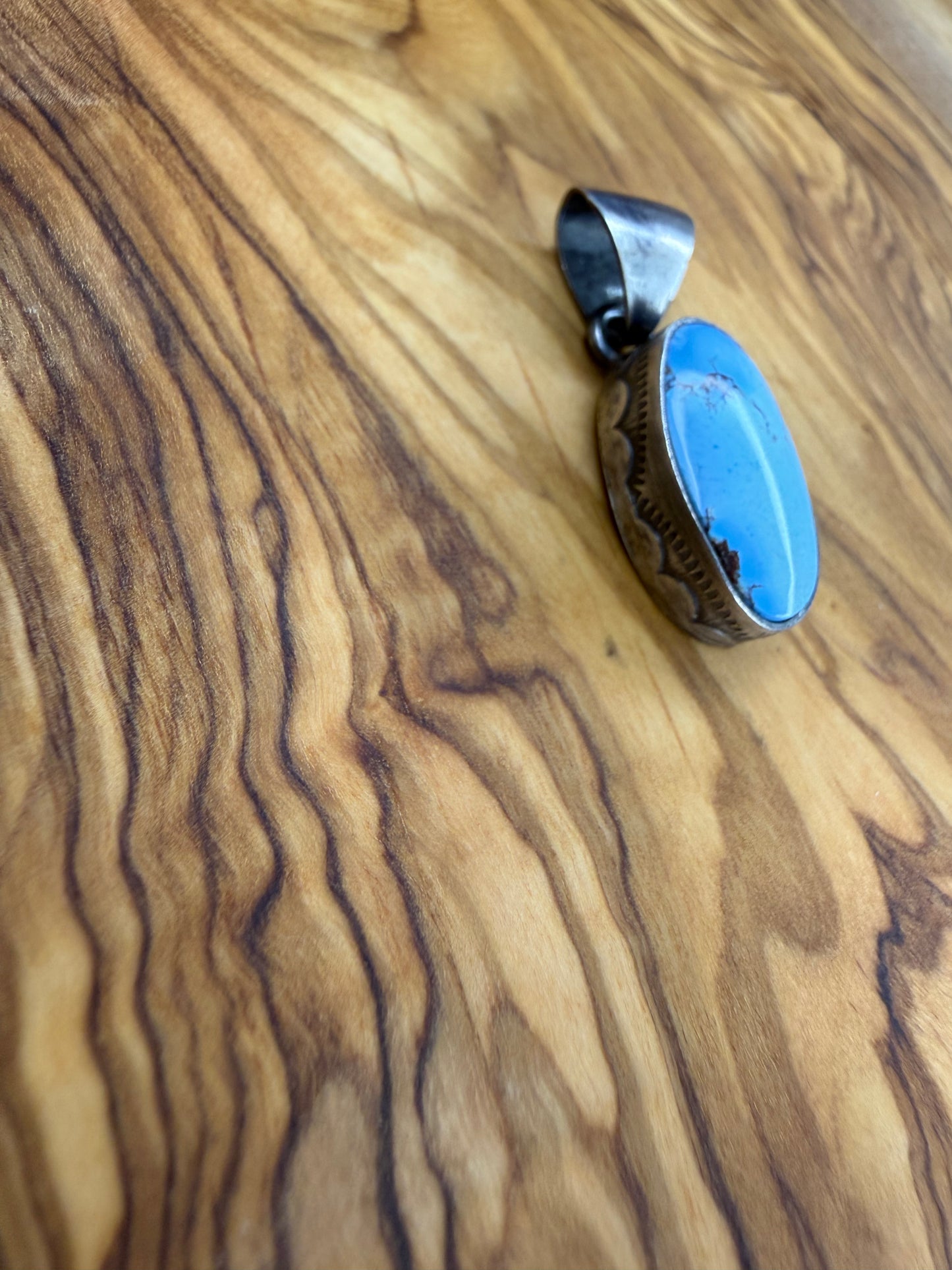 The Golden Hills Stamped Pendant