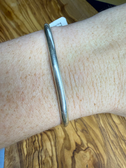 Smooth Sterling Silver Rounded Cuff