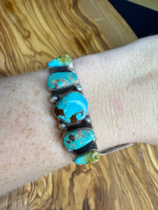 AL Kingman Turquoise Stacker Cuff