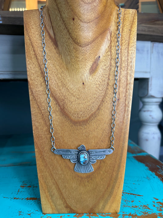 Russell Golden Hills Thunderbird Necklace