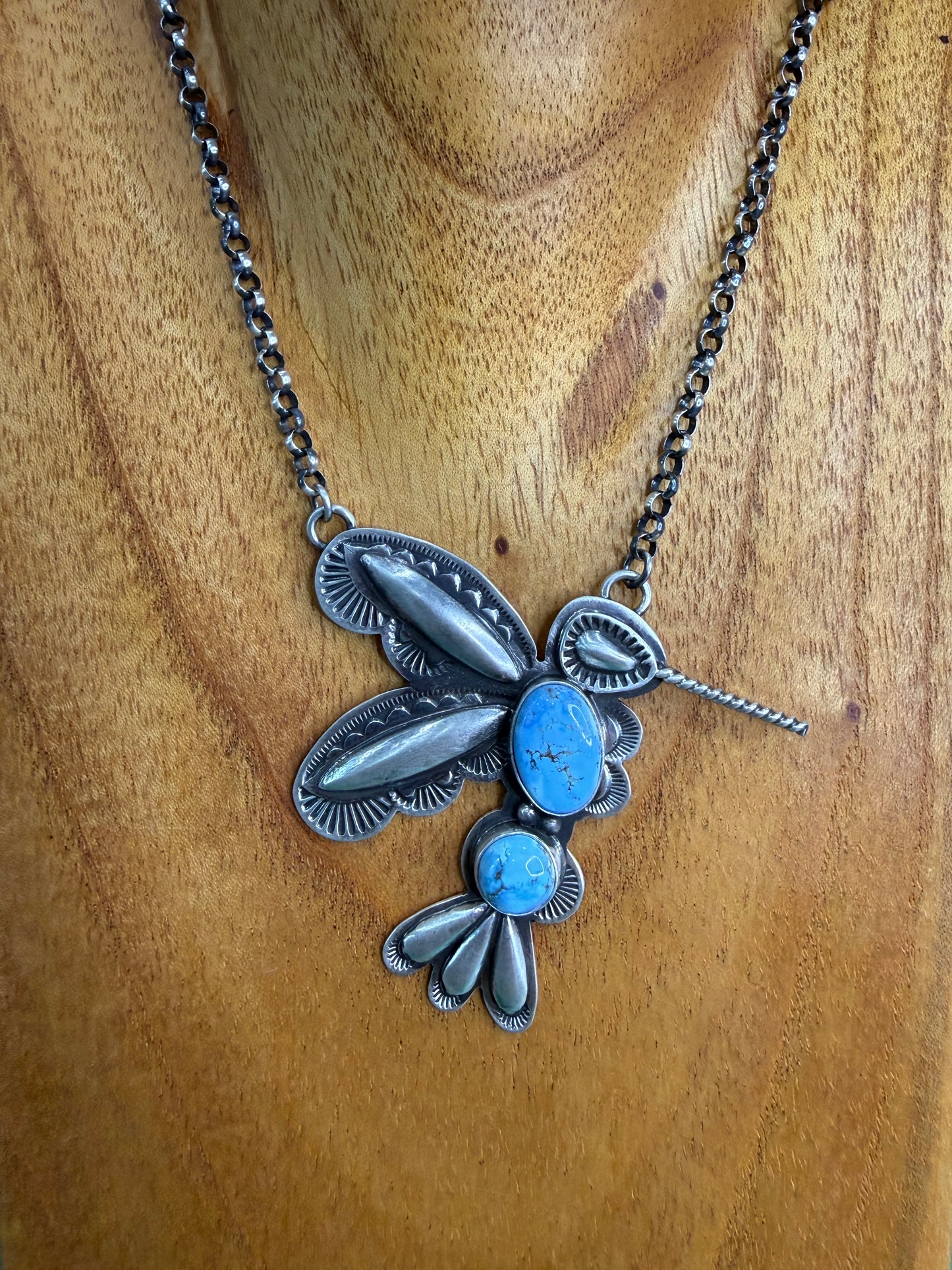 Hummingbird Turquoise Detailed Necklace