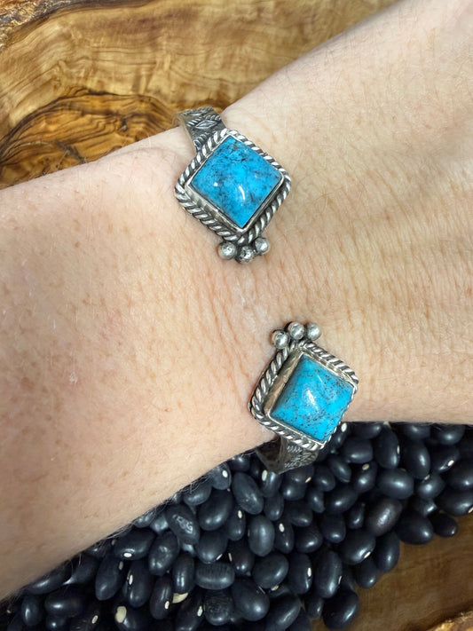 Turquoise Stamped Cuff