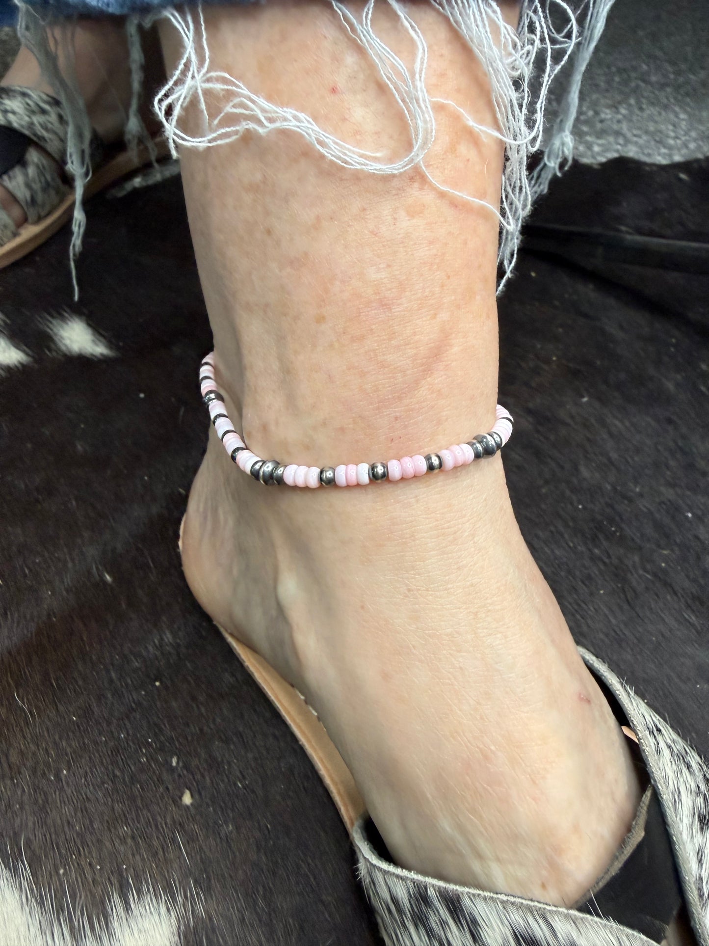 Pink Conch Ankle Bracelets