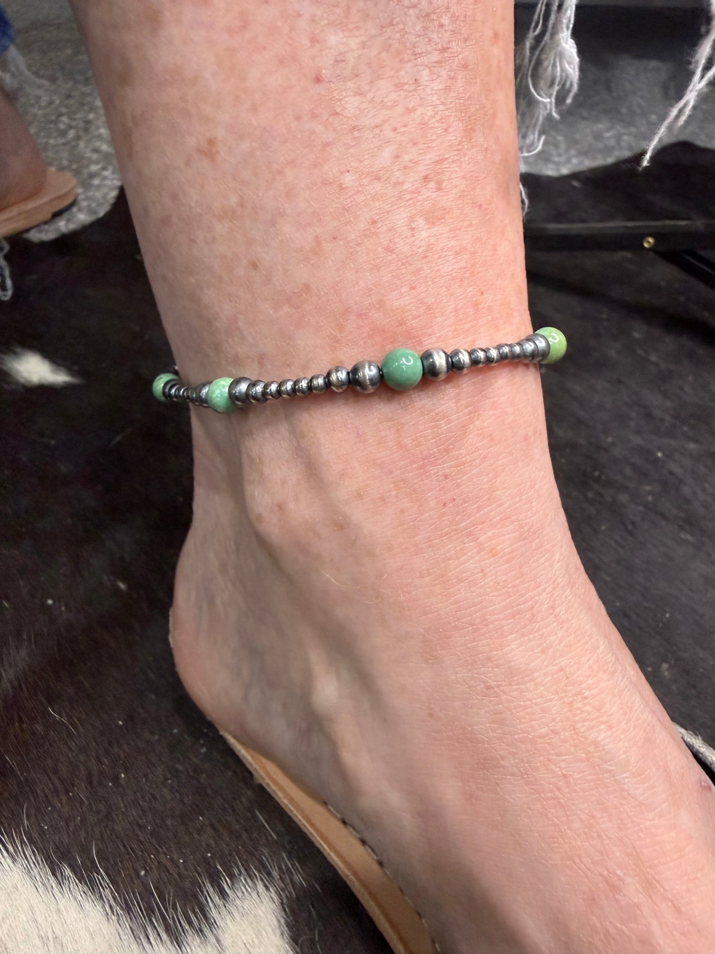 Navajo Pearl Ankle Bracelets