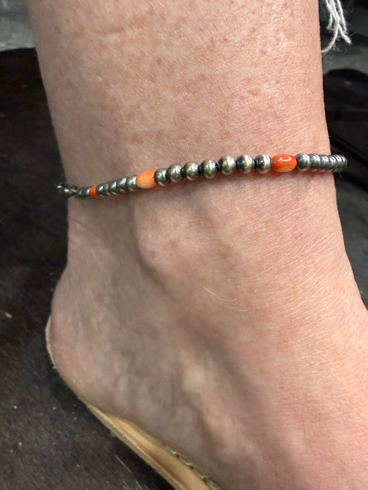 Navajo Pearl Ankle Bracelets