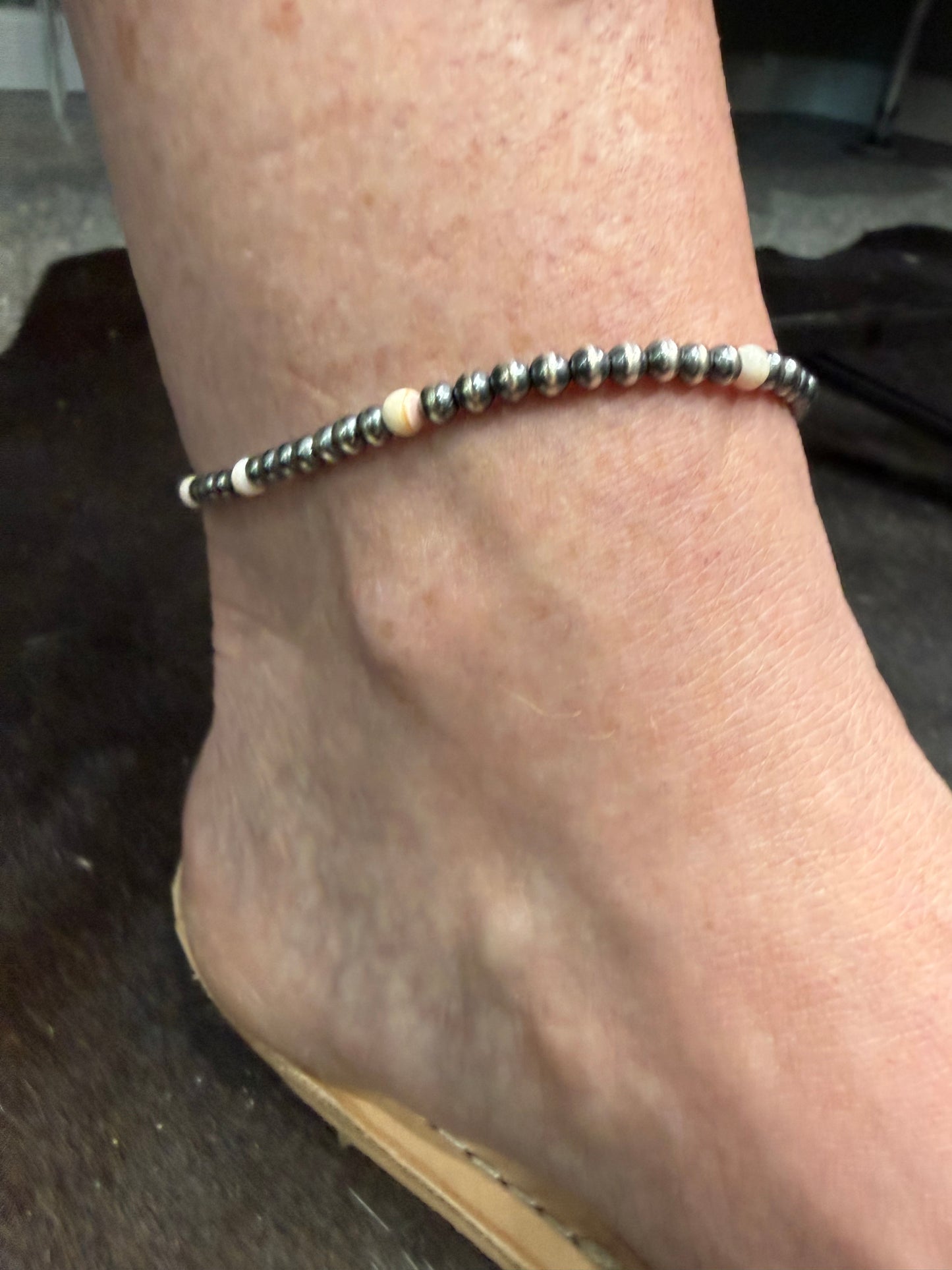 Navajo Pearl Ankle Bracelets