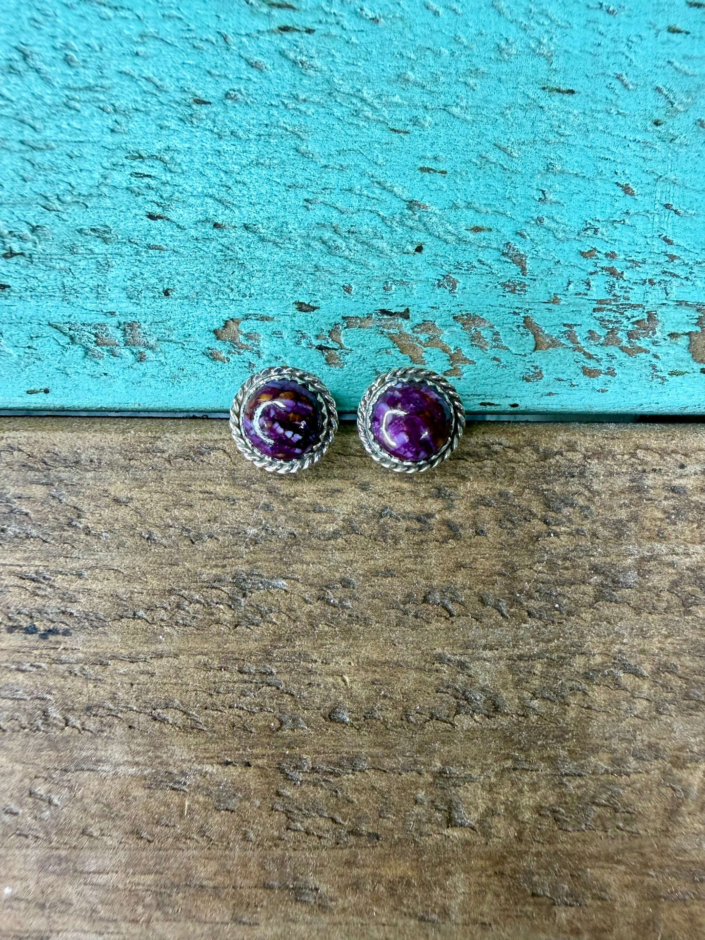 Purple Spiny Studs