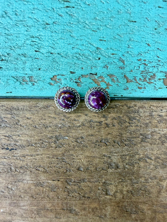 Purple Spiny Studs