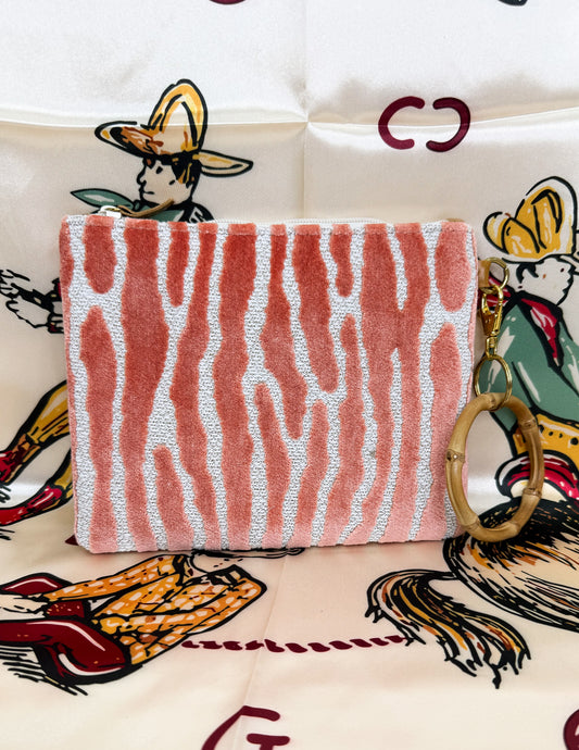 The Violet Coral Zebra Chenille