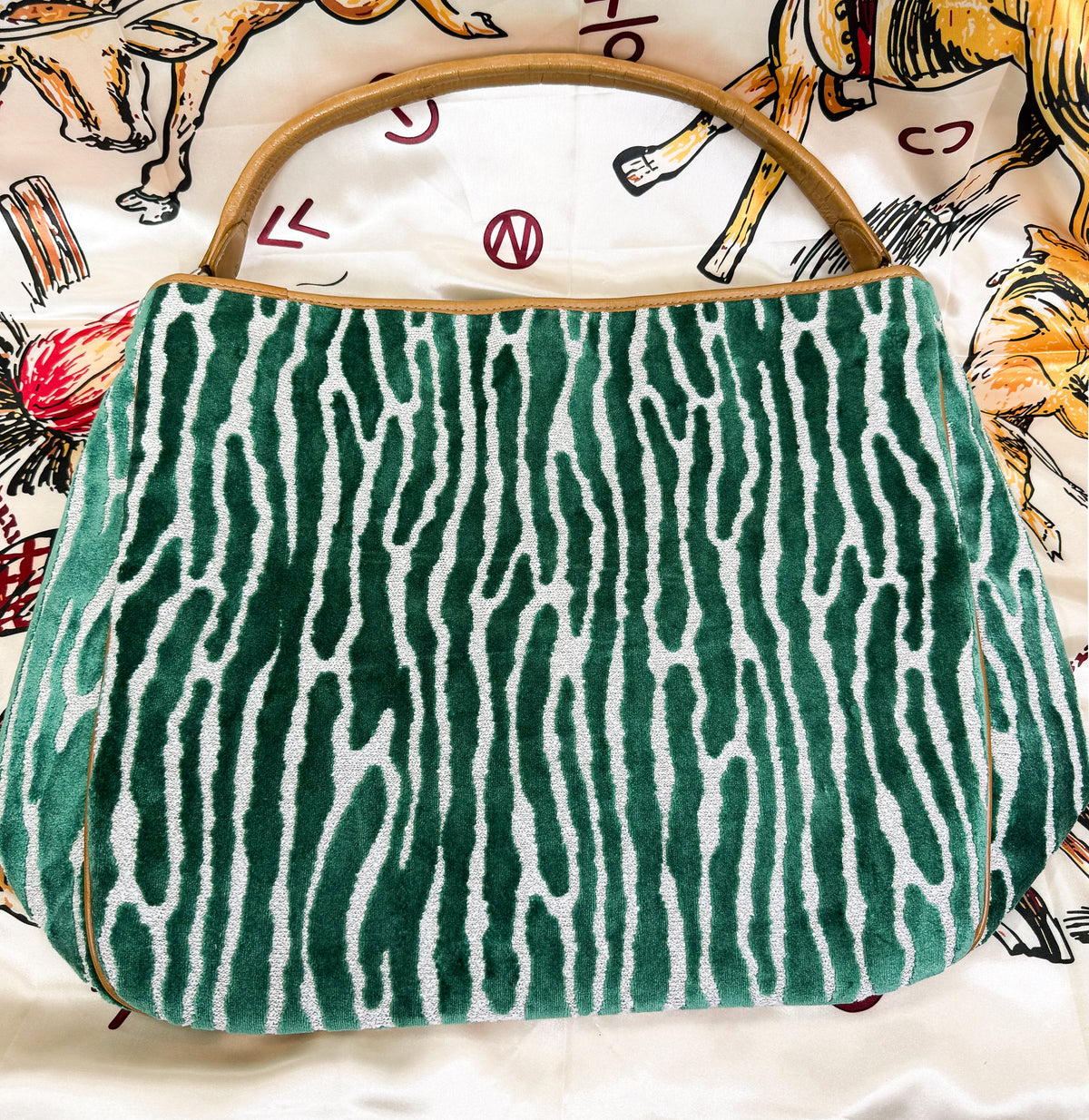 The Olivia Teal Zebra