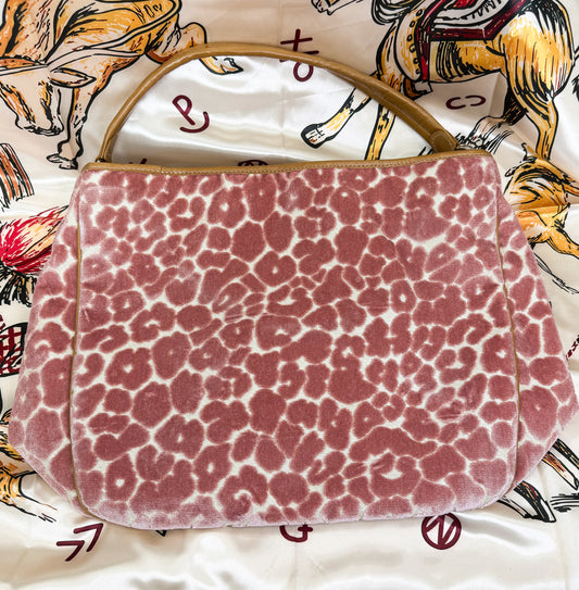 The Olivia Pink Cheetah Chenille