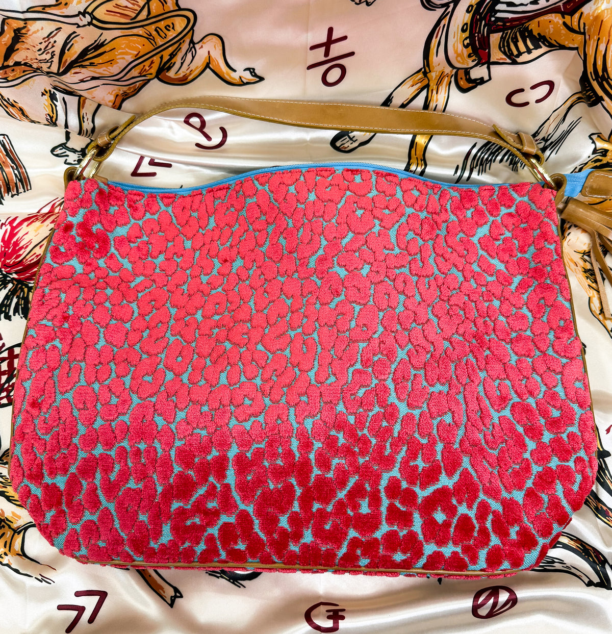 The Emma Hot Pink Cheetah Chenille