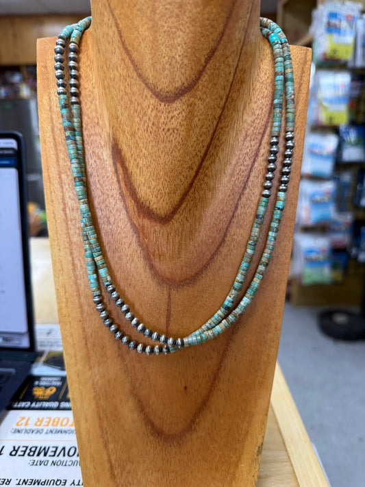 Texas Sky Turquoise 5mm Navajo Pearl