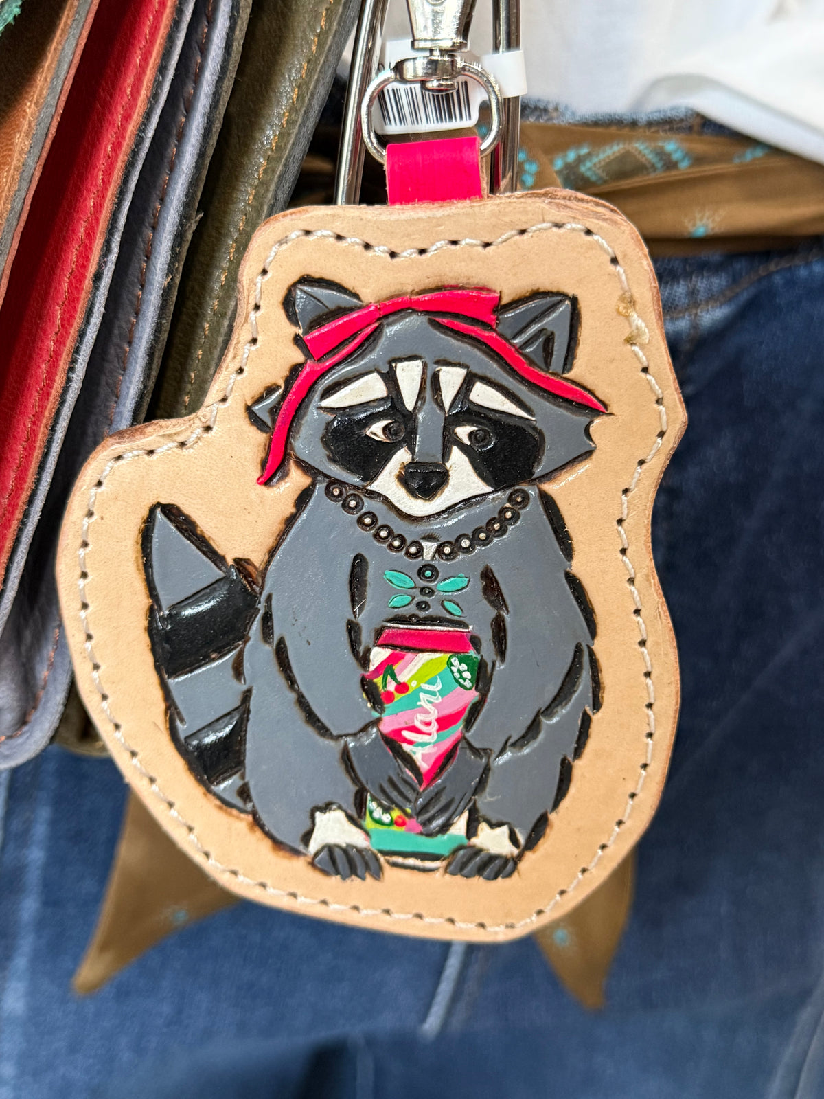 Coon & Pink Alani Keychain/Bagcharm