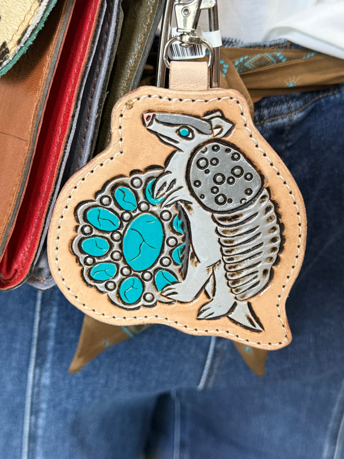 Dillo & Kingsman Turquoise Keychain/Bagcharm