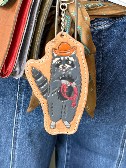 Cowboy Coon Keychain/Bagcharm