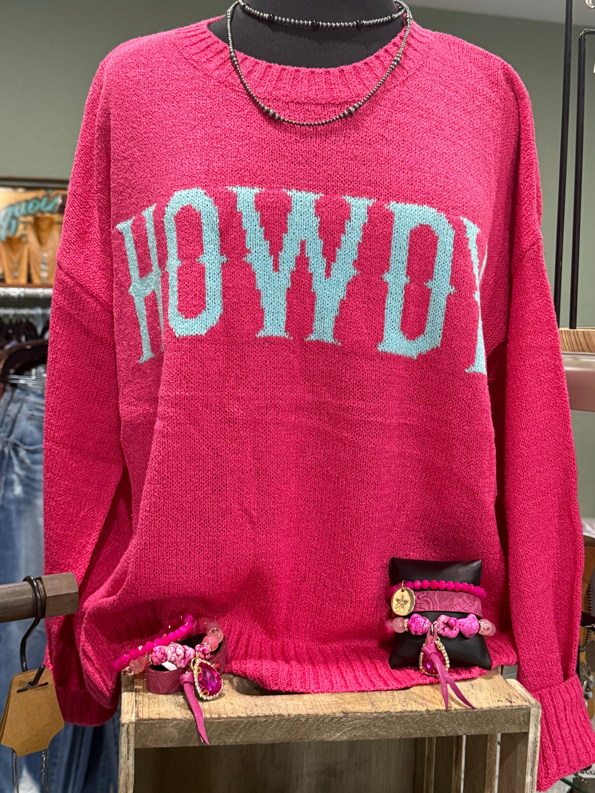 Pink Howdy Knitted Sweater
