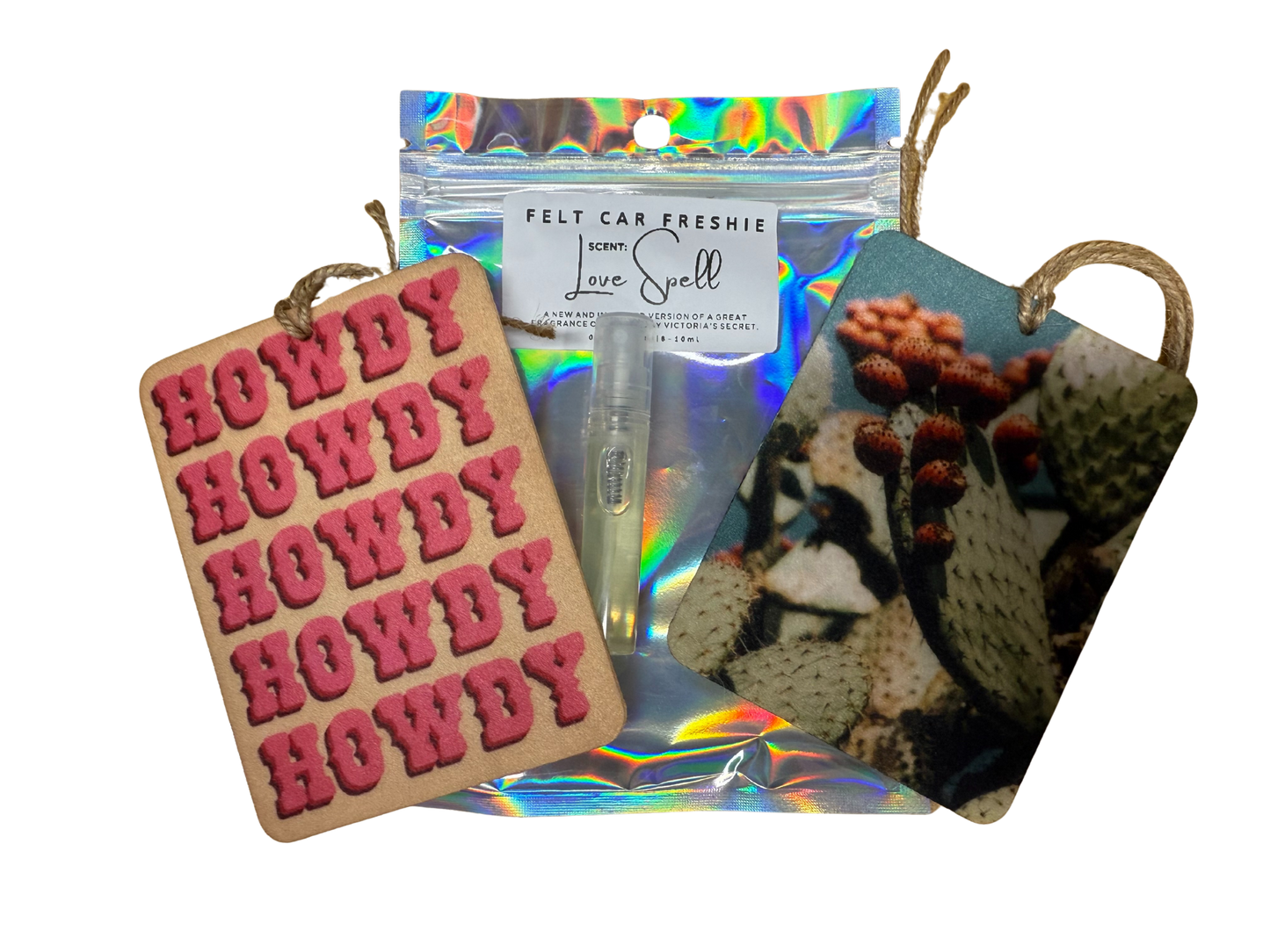 Love Spell- Felt Car Freshie