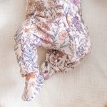 Floral Zip-up Footie