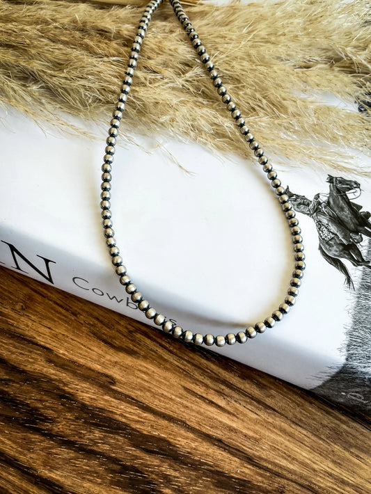 4mm Navajo Pearl Necklace