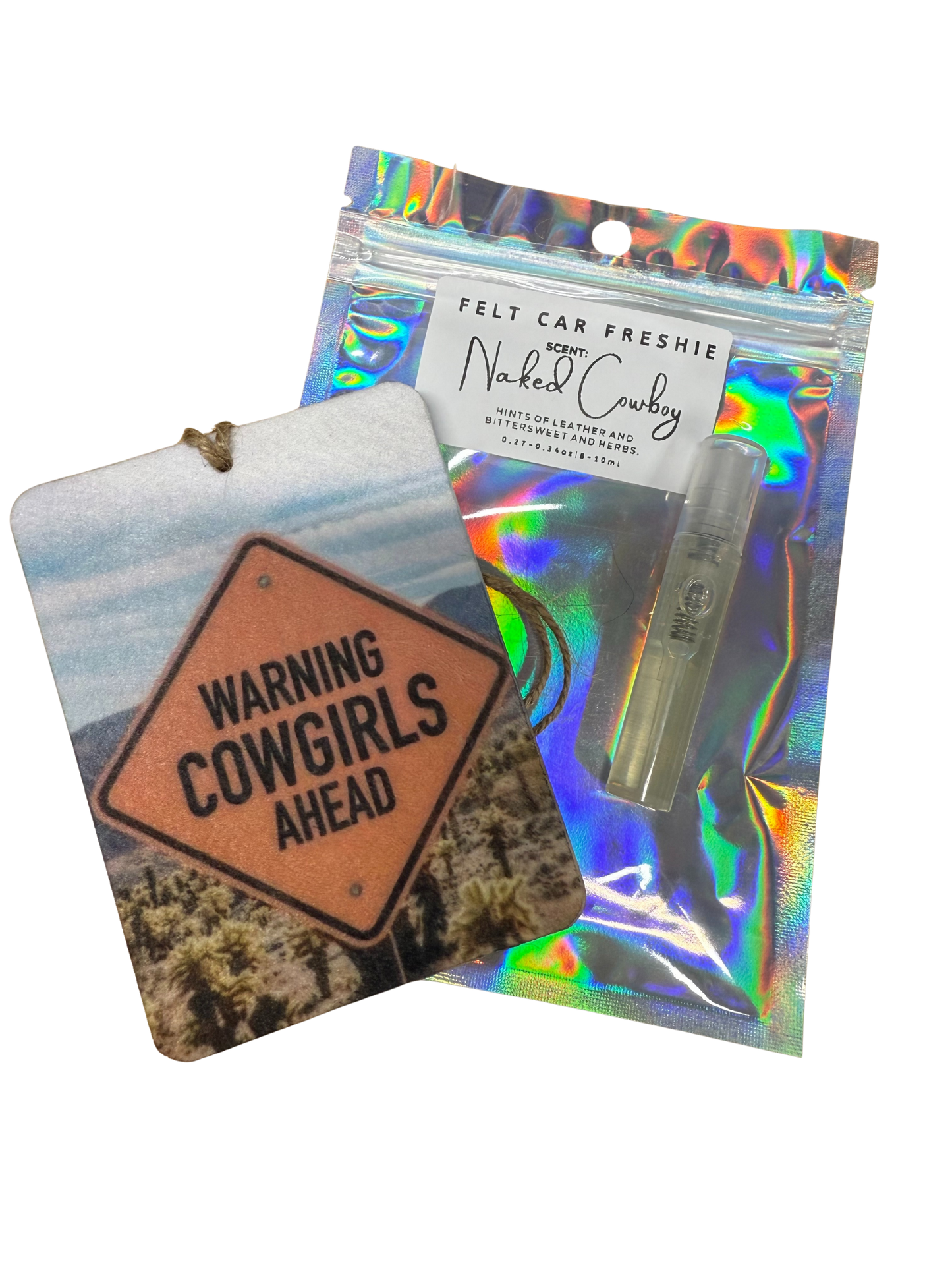 Naked Cowboy- Felt Car Freshie