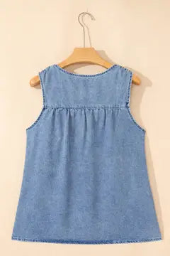 Western Denim Tank
