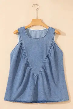 Western Denim Tank